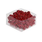 Gömb betűzős üveg 3 cm fényes S/72 - Piros