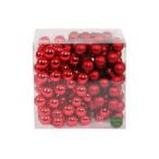 Gömb betűzős üveg pick 2,5 cm S/144 - Piros Matt/fényes