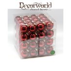 Gömb üveg 40mm matt bordó S/64