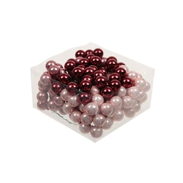 Gömb betűzős üveg 2cm fényes-matt S/144 - Wild blossom