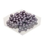 Gömb betűzős üveg 2cm fényes-matt S/144 - Frosted lilac