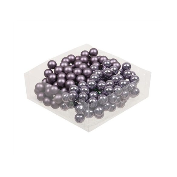 Gömb betűzős üveg 2cm fényes-matt S/144 - Frosted lilac