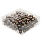 Gömb betűzős üveg 2 cm matt S/144 - Eucalyptus