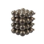 Gömb üveg 5,7 cm szürkésbarna fényes-matt S/36