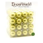 Gömb üveg 40mm matt fényes zöld S/64 Akciós