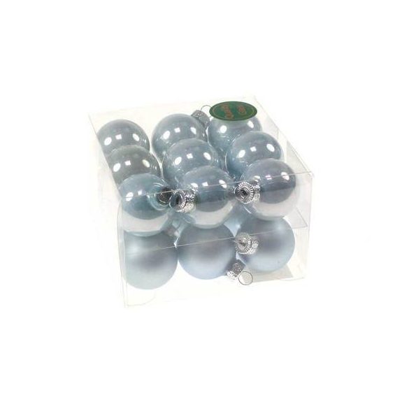 Gömb üveg 3 cm világos kék fényes-matt S/18