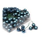 Gömb betűzős üveg 2cm kék fényes-matt S/144