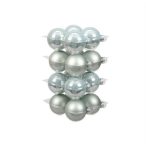 Gömb üveg 8 cm vízkék fényes-matt S/16