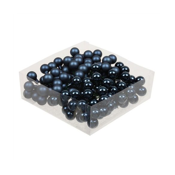 Gömb betűzős üveg 2 cm fényes-matt S/144 - Night Blue