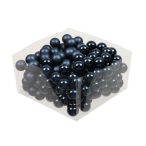 Gömb betűzős üveg 2,5 cm fényes-matt - Night Blue S/144