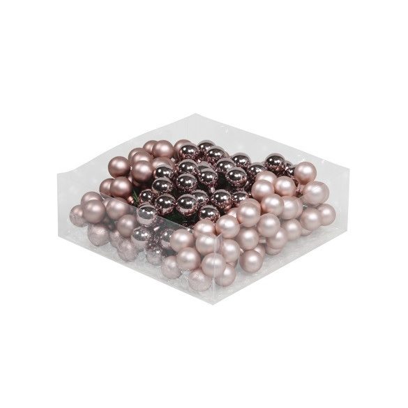 Gömb betűzős üveg 2cm fényes-matt S/144 - Smokey rose