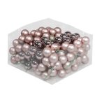 Gömb betűzős üveg 2,5cm - Smokey rose  S/144