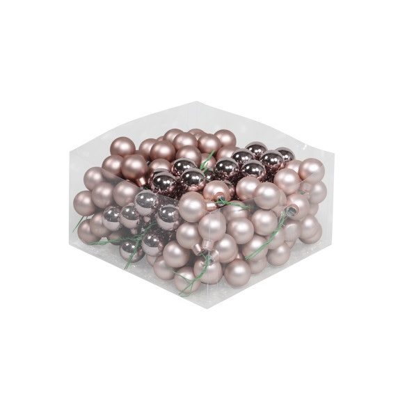 Gömb betűzős üveg 2,5cm - Smokey rose  S/144