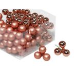   Gömb betűzős üveg pick 2,5 cm S/144 - Papaya Matt/fényes