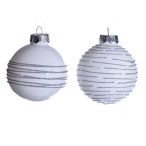 Gömb üveg 7,5cm fehér S/12