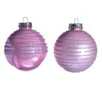 Gömb üveg 7,5cm mályva S/12