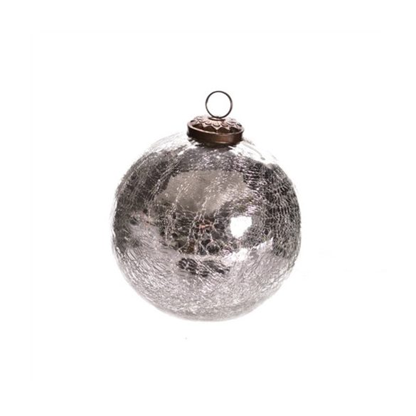 Gömb 7,5cm ezüst