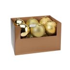 Gömb műanyag D15 matt/fényes/glitteres arany