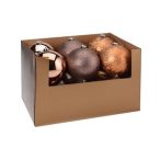 Gömb műanyag D15 matt/fényes/glitteres réz