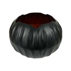 Kaspó fém 30cm gömb - Fekete