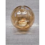 Üveg gömb akasztóval 16cm - Arany