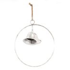 Csengő akasztós 38x12 cm - Ezüst