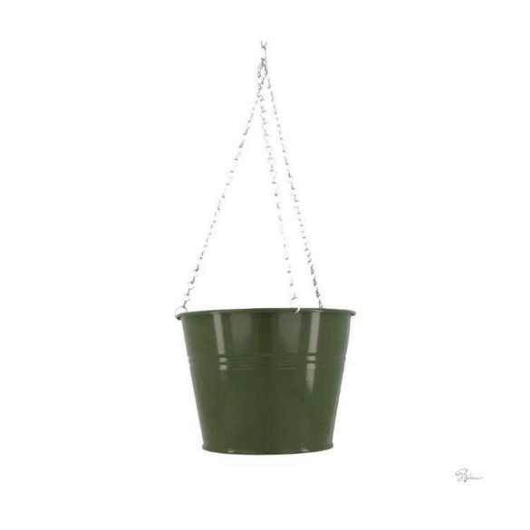 Kaspó akasztós 21x21x16 cm - Zöld