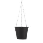 Kaspó akasztós 16x16x12cm - Fekete