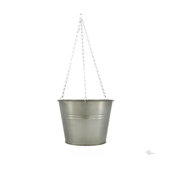 Kaspó akasztós 21x21x16 cm - Szürke