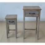 Kis szekrény 43x34x85 cm natúr S/2