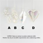 Karácsonyfa dísz akasztható 2,5x6x13,5 cm - 4 Féle