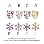   Karácsonyfa dísz fém gyöngyökkel akasztható 10x12 cm - Több féle