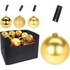 Műanyag gömb 14 cm - Arany 3féle