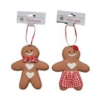 Mézeskalács poly 11,5 cm akasztós - 2 féle