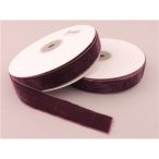 Bársony szalag 20 mm x 9,5 m - Sötét lila