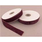 Bársony szalag 20 mm x 9,5 m - Bordó