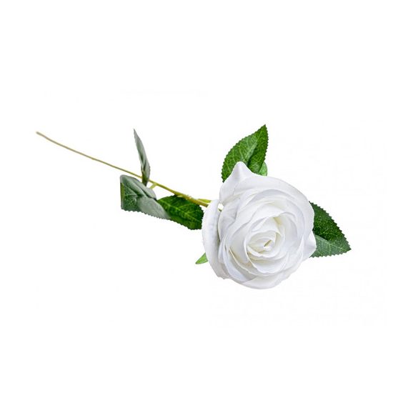 Rózsa ág 55cm - Fehér