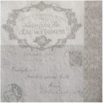   Papír Szalvéta 3 régetű - Fiorentina Lettre szürkésbarna 33x33cm szürke S/20db