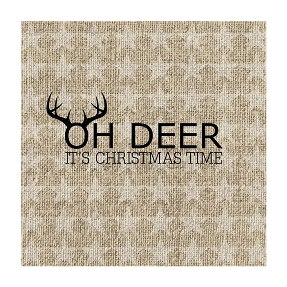 Papír Szalvéta 3 rétegű - Oh Deer 33x33cm arany S/20