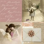   Papír Szalvéta 3 rétegű - Angel Wings 33x33cm rózsaszín, natúr S/20