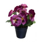 Árvácska csokor 19cm - Rózsaszín (műanyag cserépben)