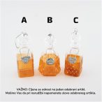 Karácsonyfadísz üveg 6,3x12,3cm - Átlátazó 3féle