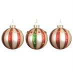 Üveggömb 8cm szett - S/3