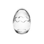 Cukorkatartó tojás üveg 10,5x8cm