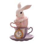 Nyúl teásbögrében 25,2cm poly