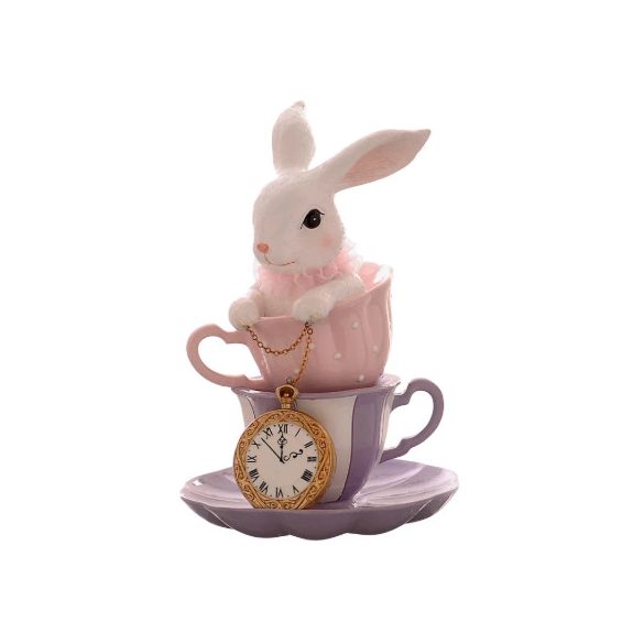 Nyúl teásbögrében 25,2cm poly