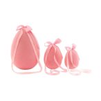 Nyuszi tojás akasztós 12cm - Világos rózsaszín