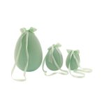 Nyuszi tojás akasztós 12cm - Világos zöld