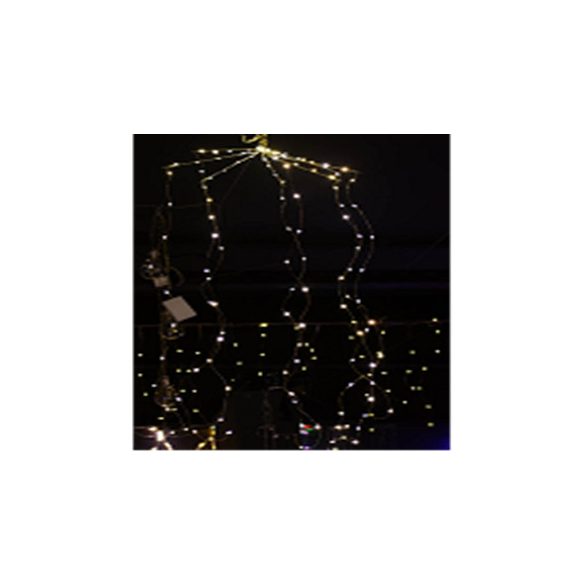 Fényfüzár 8ágú 80LED-es 1m