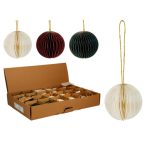 Karácsonyfadísz papír akasztható 6cm - 3 féle